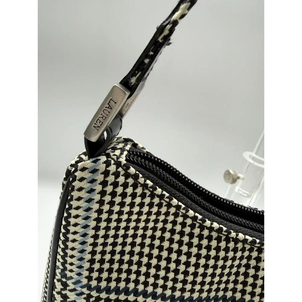 Vintage Classic Ralph Lauren Houndstooth Purse Shoulder Bag